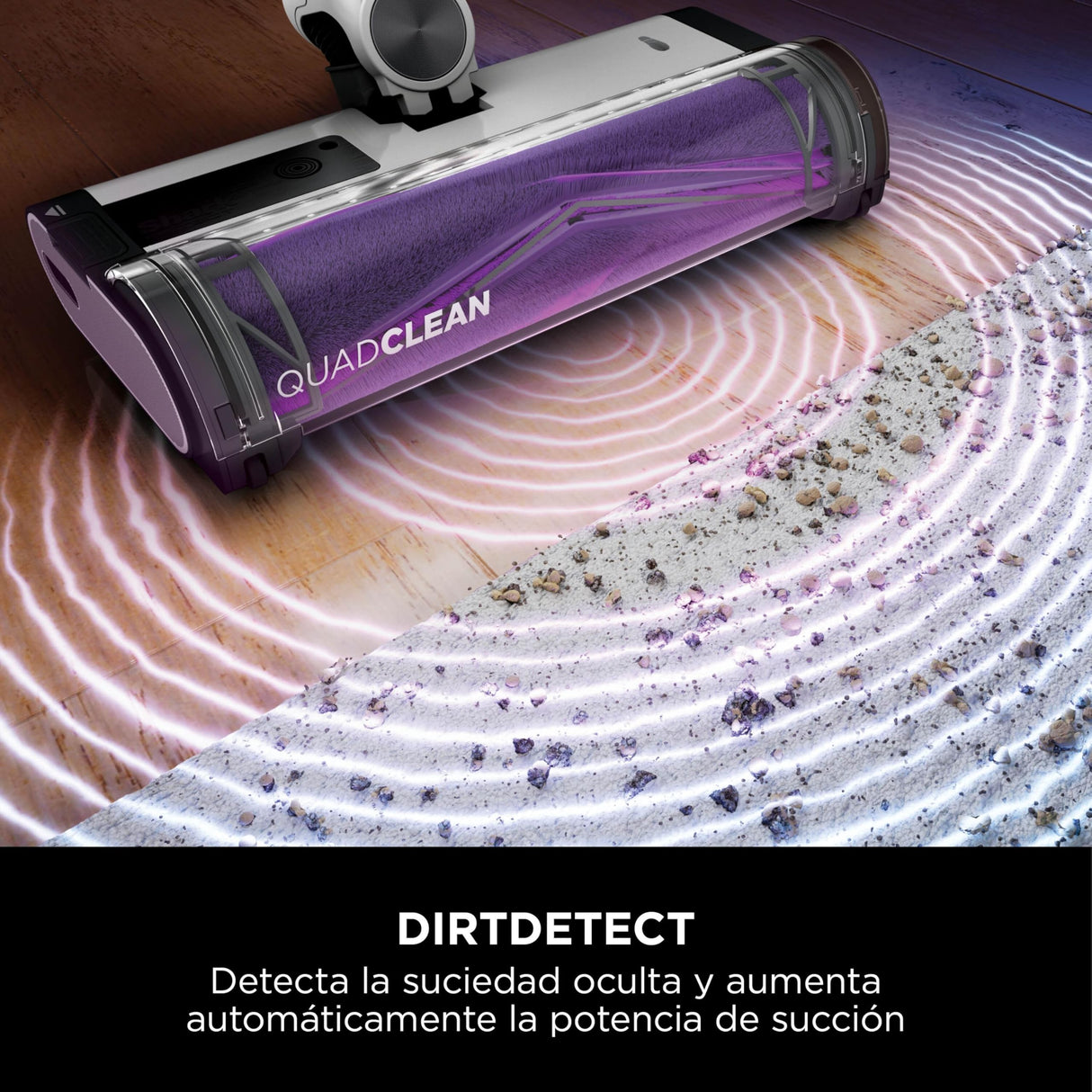 Shark Detect Clean & Empty Aspiradora sin Cable y sin Bolsa, tecnología Dirt Detect y Base de autovaciado de 2 l, 60 min. de autonomía, Anti Hair Wrap y Boquilla Estrecha y Cepillo, Blanco, IW3613EUT