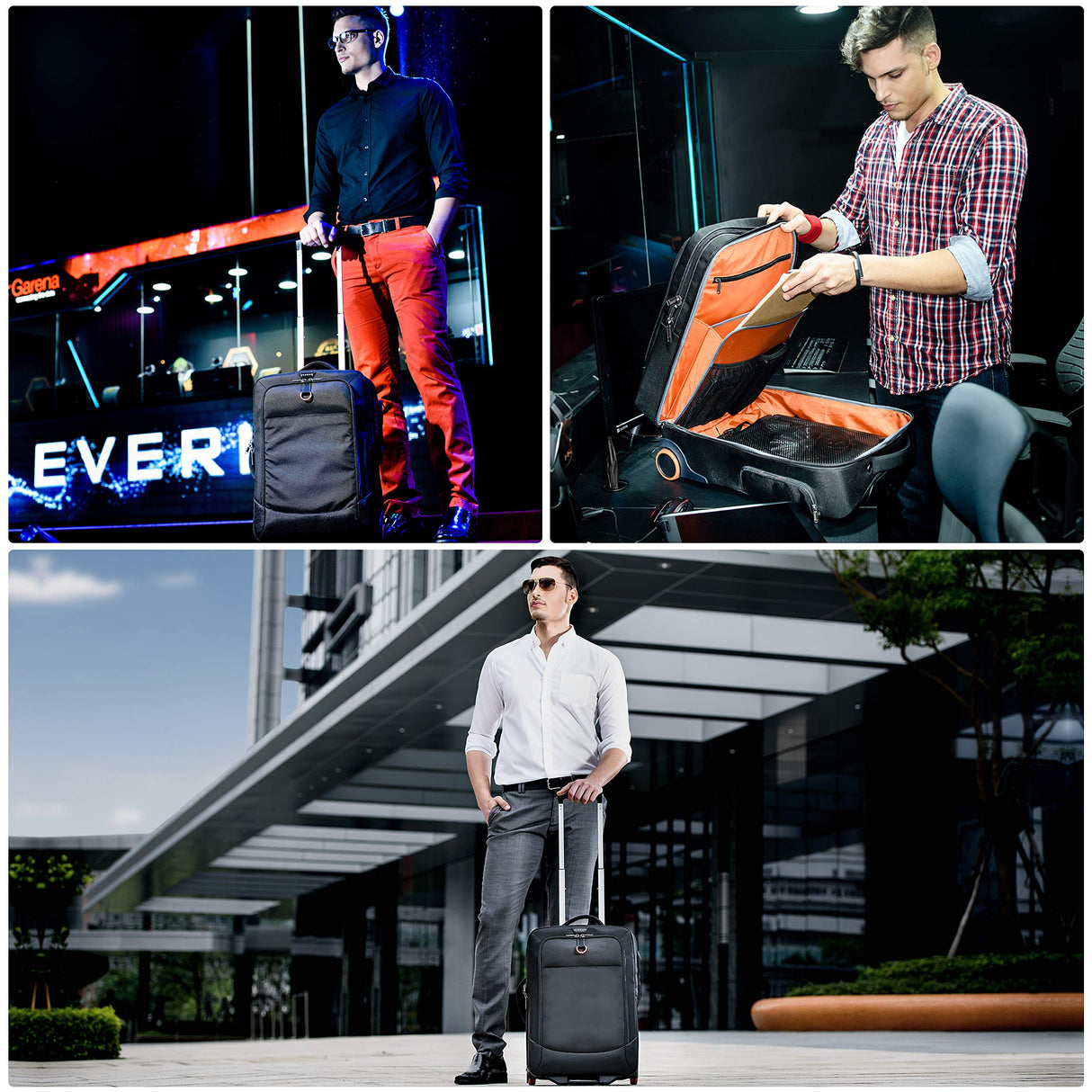 Everki - Trolley para portátil de hasta 18.4", Color Negro