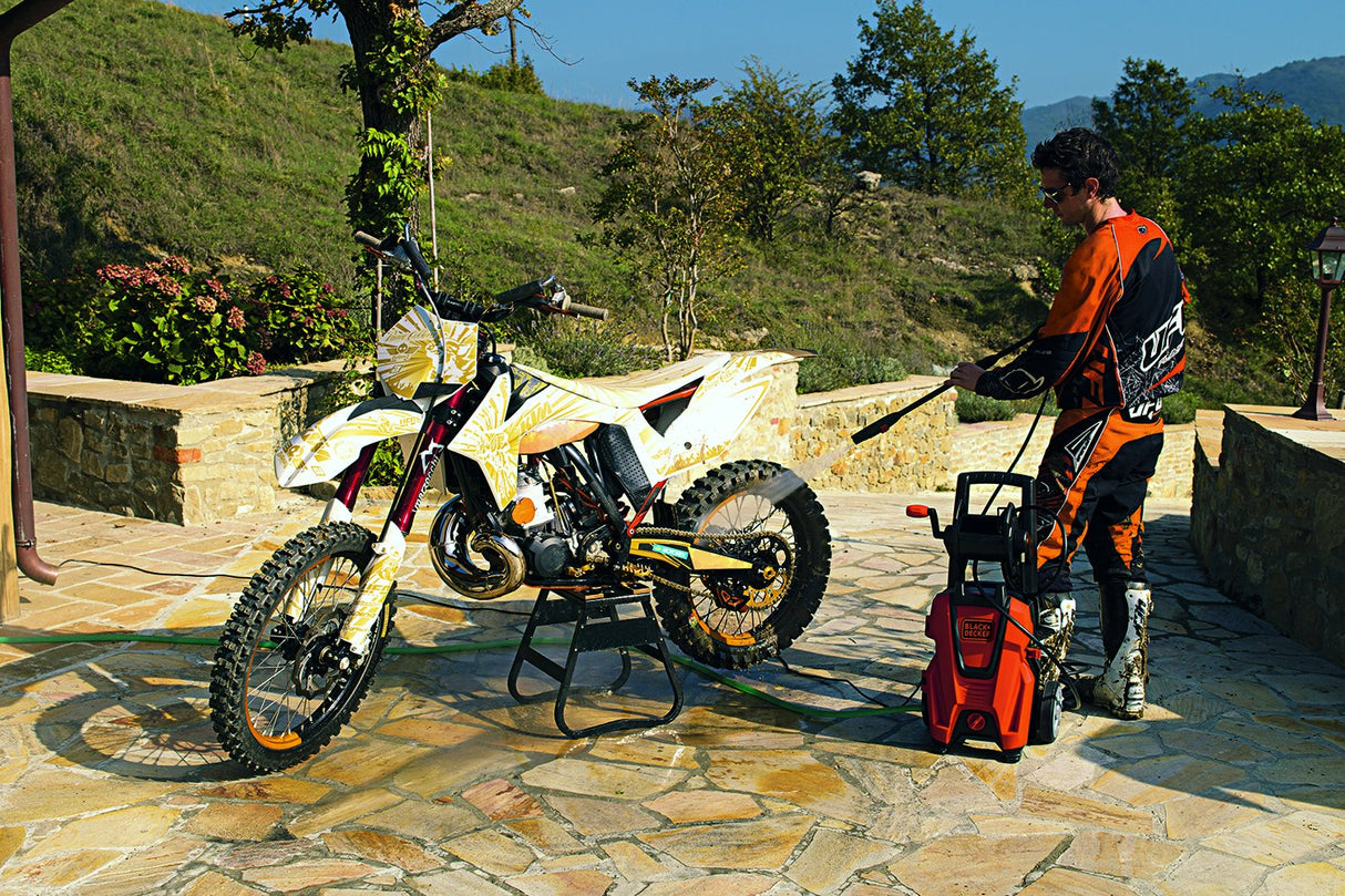 Black+Decker 14626 PW1800WSR - Lavadora de Alta presión, 1800 W, 240 V, Naranja/Negra