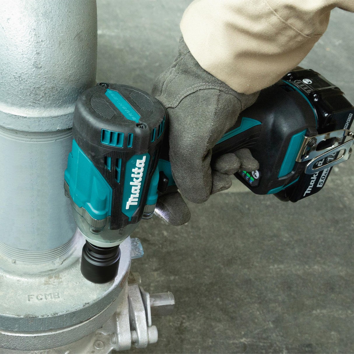 Makita DTW301Z-Llave de Impacto bl 18v lxt 330nm 1/2" Bola, Negro, sin batería y cargador