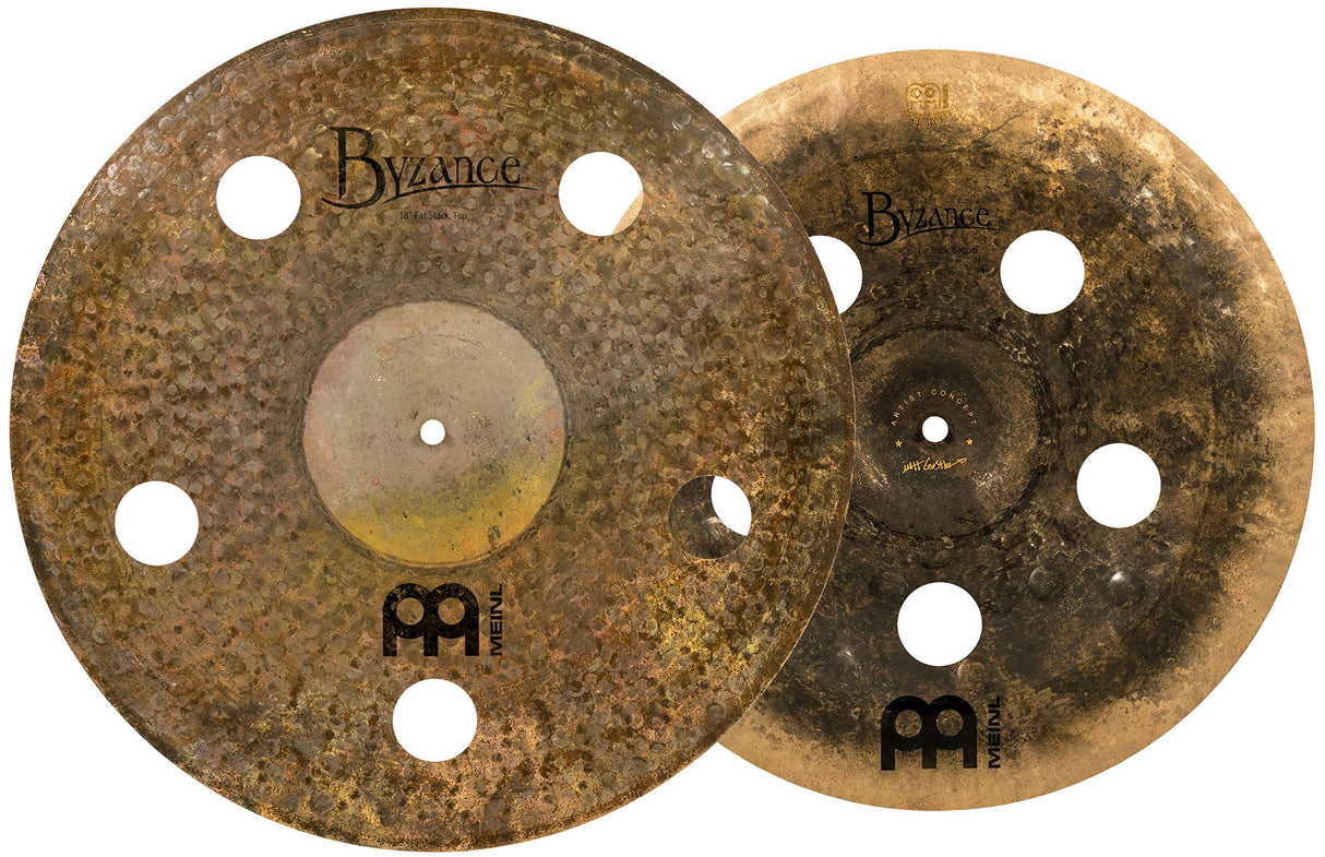 Meinl Artist Concept Models Matt Garstka Plato Fat Stack de 18/16 pulgadas (45,72cm) para batería - B20 Bronce, Acabado Seco (AC-FAT)