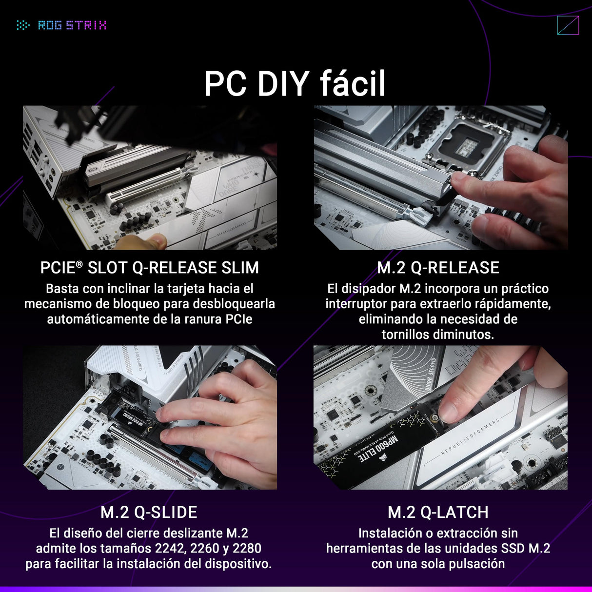 ASUS ROG Strix Z890-A Gaming WiFi - Placa Base ATX, 16+1+2+2 etapas de Potencia, DDR5, PCIe 5.0 Compatible con GPU de última generación, Cinco Ranuras M.2, WiFi 7, AI Overclocking, AI Networking II