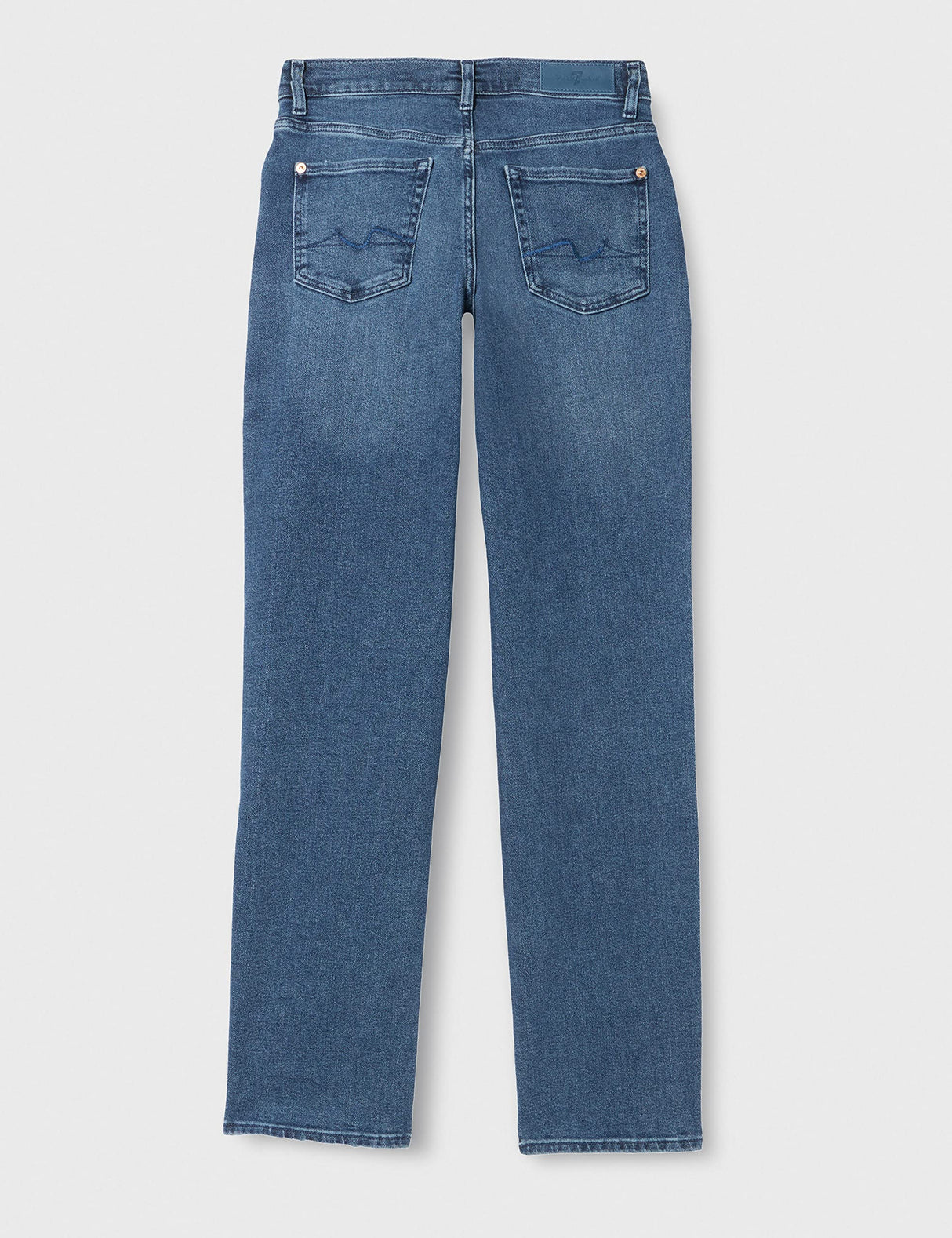 7 For All Mankind Ellie Straight Luxe Vintage Jeans, Dark Blue, Regular De Las Mujeres