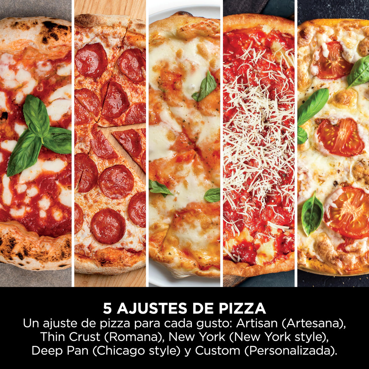 Ninja Artisan Horno air fry y pizza de exterior, 4 funciones: Pizza, Freír con aire, Hornear, Fermentar, 5 ajustes de pizza, Piedra de 30 cm, Pala, Bandeja, Cesta para freír con aire, Gris MO201EU