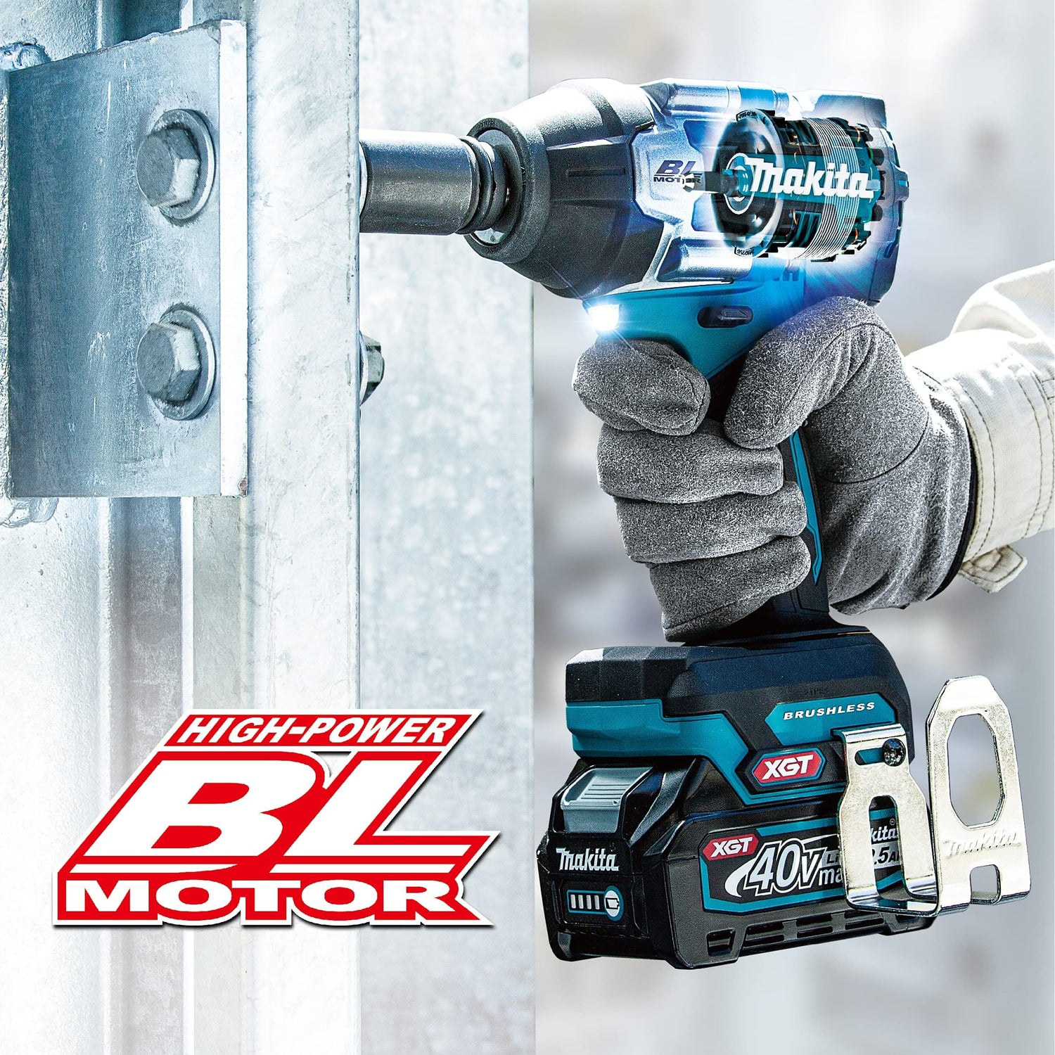 Makita TW007GZ Llave impacto BL 40Vmax XGT 750Nm 1/2" (sin batería y cargador)