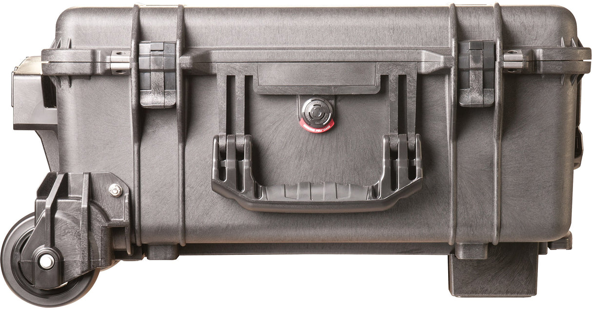 Peli 1560M Maleta Robusta con Ruedas Todo Terreno y asa Telescópica, IP57 estanca e Impermeable al Polvo, 44L de Capacidad, Fabricada en EE.UU., sin Espuma, Color Negro