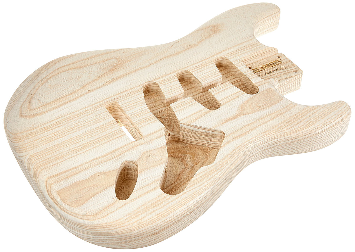 'AllParts SBAO "Swamp Ash Body para Strat 3SC sin barnizar y pequeñas piezas de repuesto para guitarra eléctrica