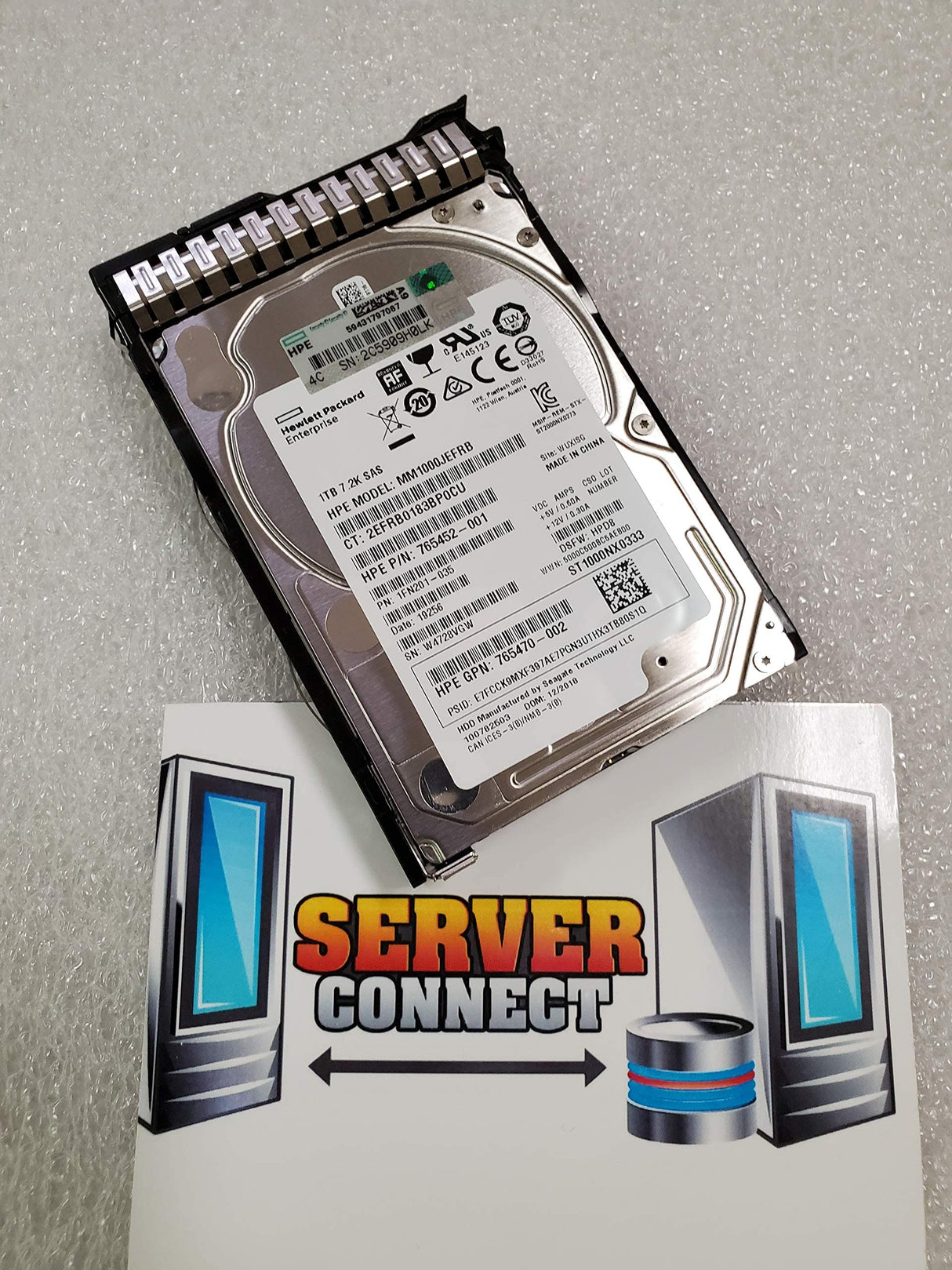 Hewlett Packard Enterprise 765872-001 - Disco Duro (2.5", 1000 GB, 7200 RPM)