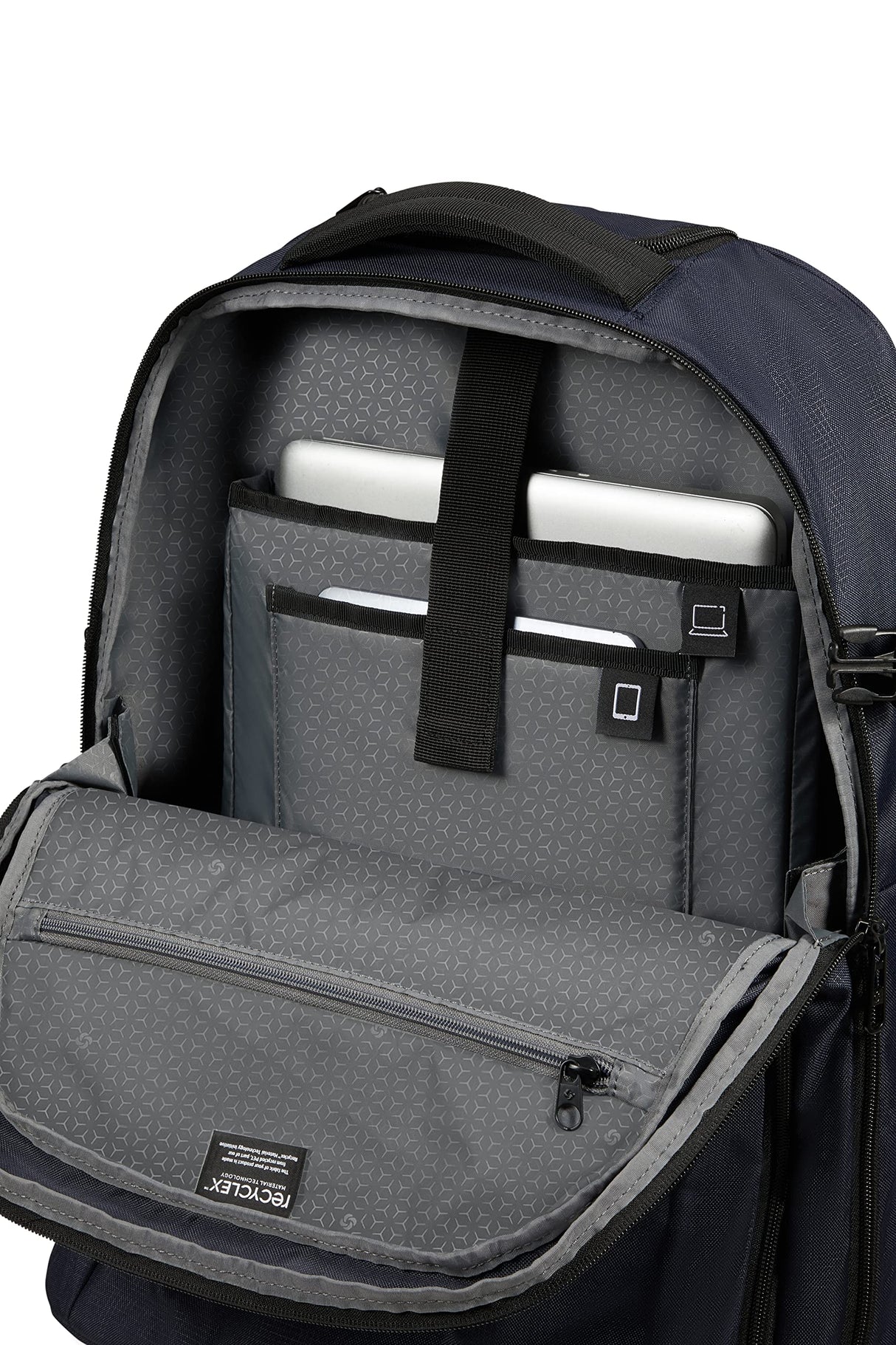 Samsonite Roader - mochila para computadora portátil con ruedas de 17.3 pulgadas, 55 cm, 28 l, azul (azul oscuro)
