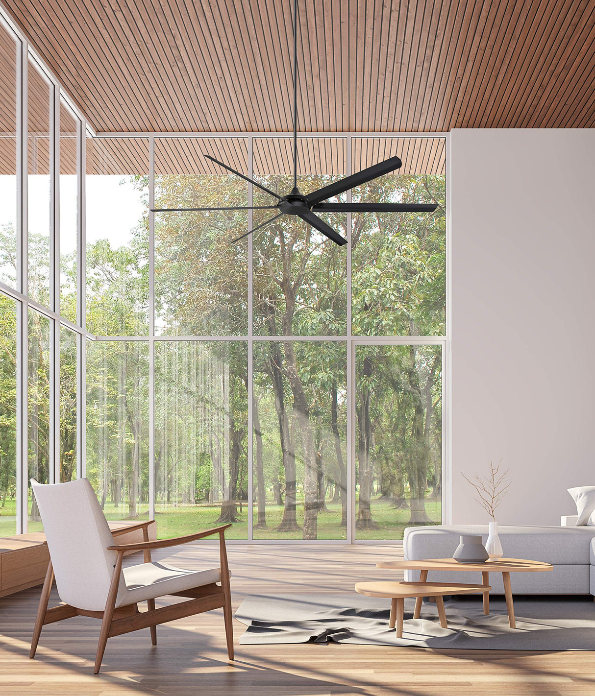 Westinghouse Lighting Widespan Ceiling Fan, Matte Black