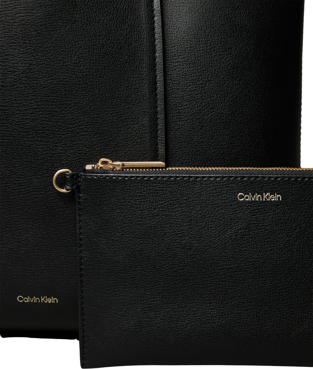 Calvin Klein Bolso Tote Mujer Small con bolsa extraíble, Negro (Black/Toasted Coconut), Talla Única