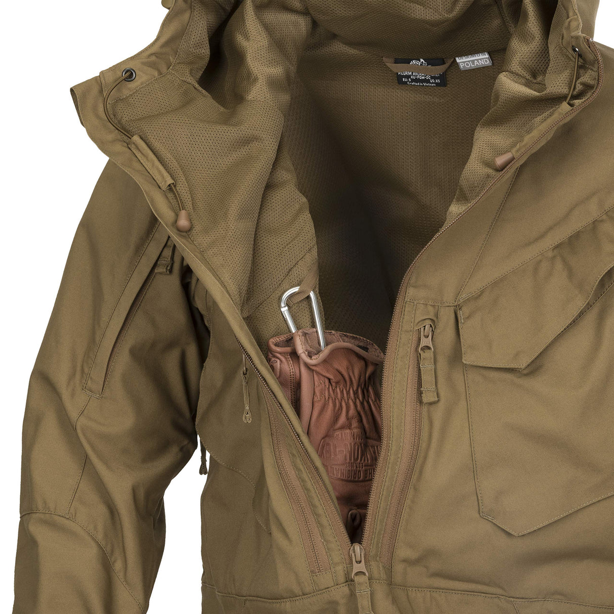 Helikon-Tex Bushcraft PILGRIM Anorak - Chaqueta para exteriores, color negro, Taiga verde-09, M