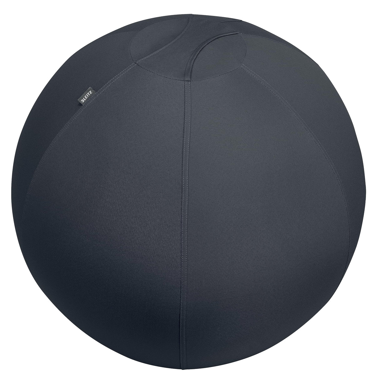 Leitz Balón de Asiento Ergo Active Antideslizante, Diseñado Ergonómicamente como Alternativa a la Silla de Escritorio, 75 cm de Diámetro, Incluye Funda de Tela, Bomba Aire Manual, 2 Tapones, 65430089