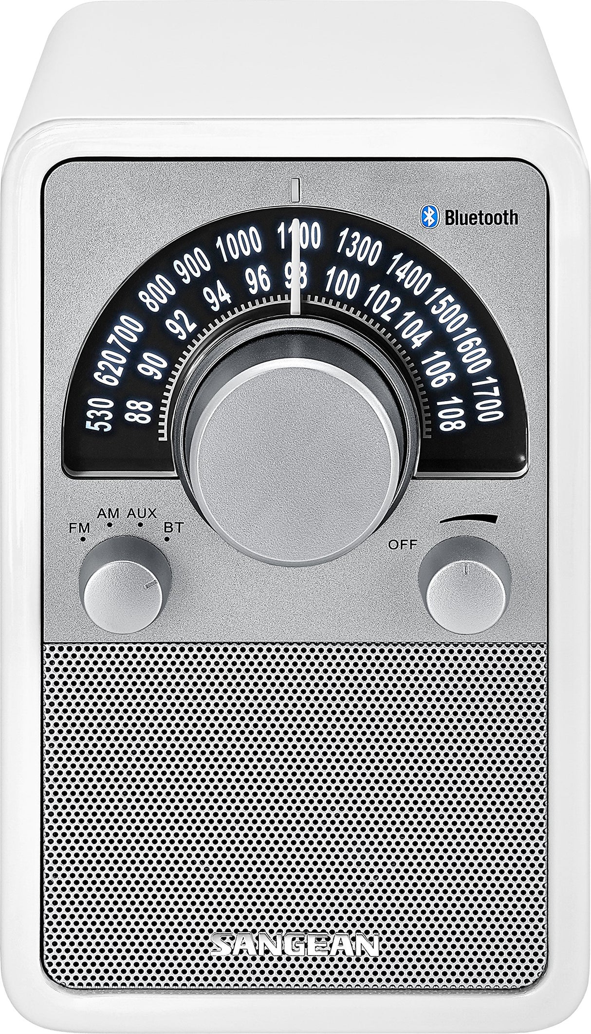 Sangean WR-15BT - Radio FM, Blanco