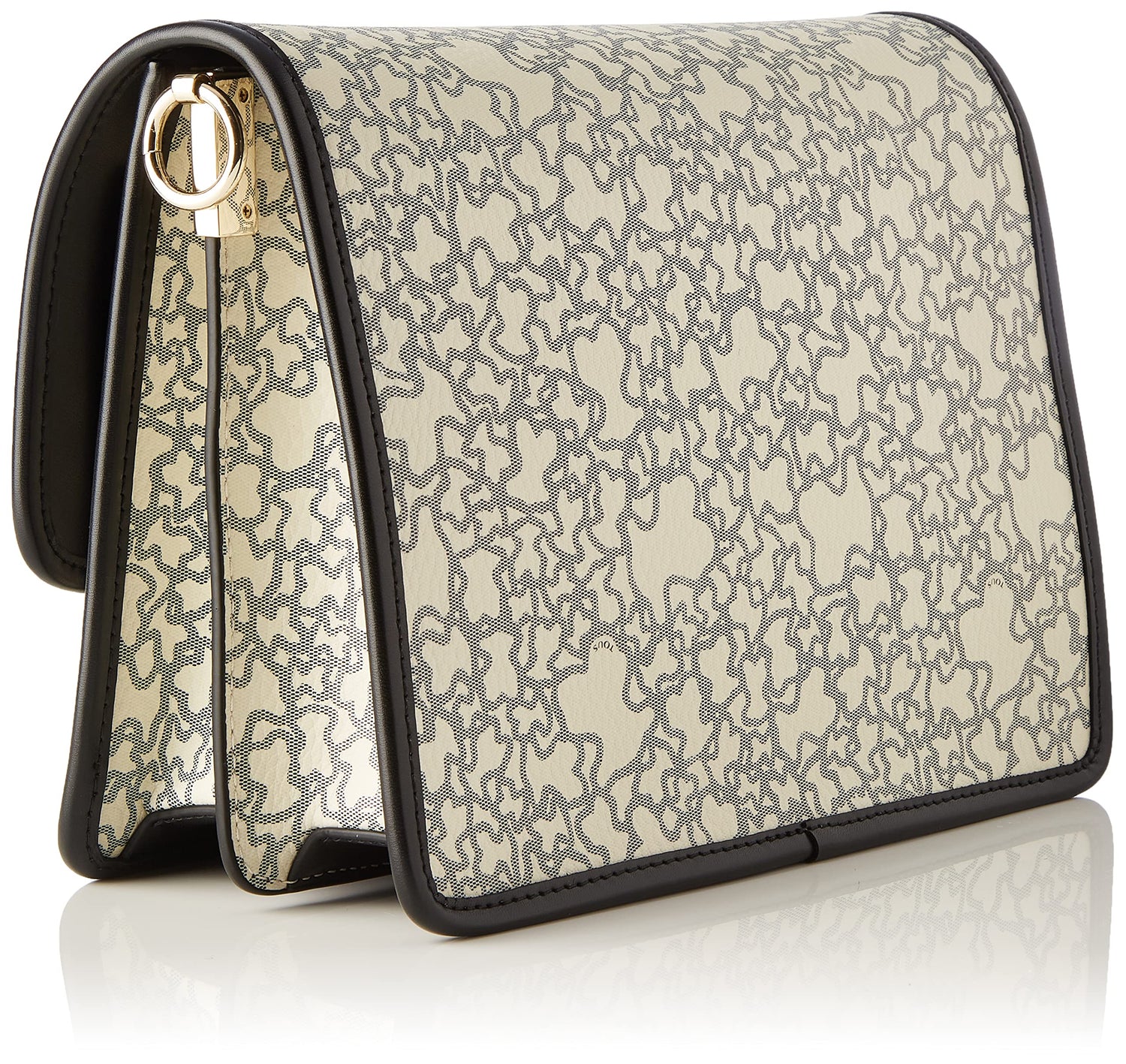 TOUS, BANDOLERA M. AUDREE K MINI para Mujer, BEIGE-NEGRO, MEDIANO