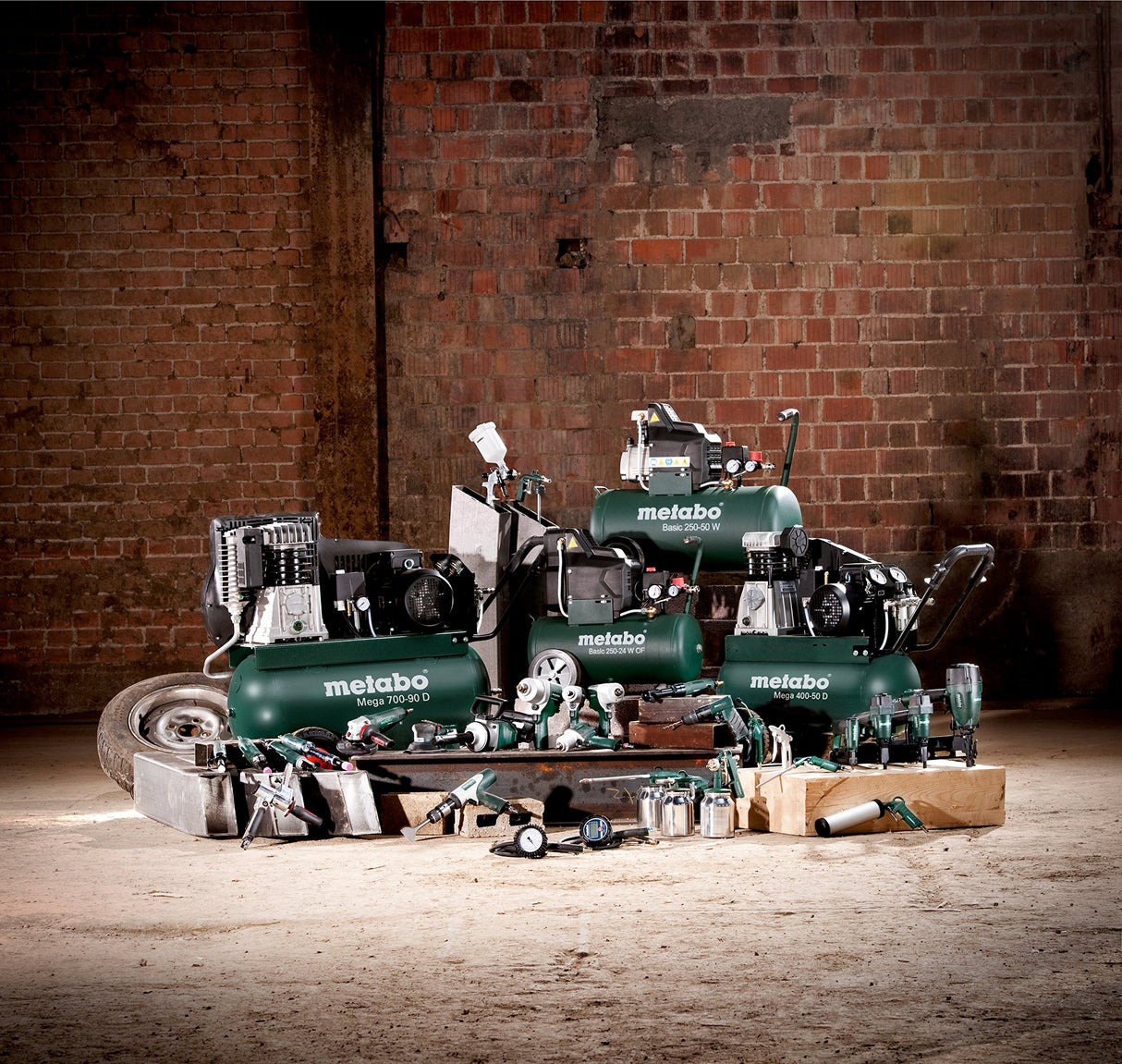 Metabo Compresor Basic 250-24 W OF 1.5kW, 8 bar, 24l, para corriente alterna monofásica