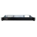 Inter-Tech IPC-K-126L carcasa de ordenador Estante Negro - Caja de ordenador (Estante, Servidor, Acero, Mini-ITX, Negro, 1U)