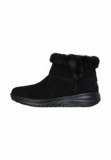 Skechers On-The-Go Stellar Cozy Step, Botas Cortas al Tobillo Mujer, Black Suede, 37 EU