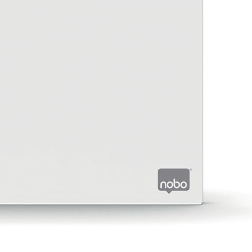 Nobo 1915714 - Pizarra Magnética Infinity Sin Marco, 900 x 600mm, Pizarra Blanca Magnética, 90 x 60cm, Acero con Revestimiento UV, Pizarra Fácil de Limpiar, Blanco