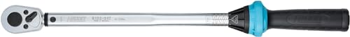 Llave dinamométrica HAZET 5122-2CT I Salida: cuadrado 12,5 mm, 1/2 pulgada, tolerancia: 4%, 32 dientes I Carraca reversible para coche y bicicleta I 519mm