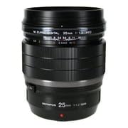 Olympus M.Zuiko Digital ED 25 mm 1:1.2 Pro Objetivo, Adecuado para Todas Las cámaras MFT (Modelos Olympus OM-D & Pen, Serie G de Panasonic), Negro