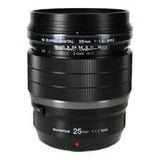 Olympus M.Zuiko Digital ED 25 mm 1:1.2 Pro Objetivo, Adecuado para Todas Las cámaras MFT (Modelos Olympus OM-D & Pen, Serie G de Panasonic), Negro