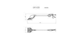 Metabo LSV 5-225 - Lijadora de Pared disco 220 mm
