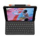 Logitech Slim Folio para iPad (7.ª generación), Disposición AZERTY Francés - Gris