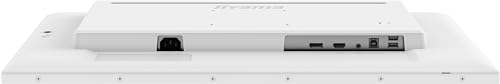 iiyama T2752MSC-W1 27" BLANCO Bonded PCAP 10P Táctil, 1920x1080, Panel IPS, Flat Bezel Free Glass Front, HDMI, Displayport, 360cd/m² ( Táctil), USB Hub 2x 3.2, Altavoces