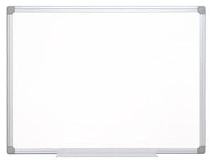 Q-Connect Pizarra Blanca Lacada Magnética Marco De Aluminio 120 x 90 Cm