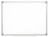 Q-Connect Pizarra Blanca Lacada Magnética Marco De Aluminio 120 x 90 Cm