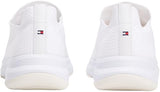 Tommy Hilfiger Runner Sneaker Mujer Knit Low Top, Blanco (White), 38