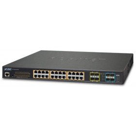 Planet GS de 5220 – 24pl4 X gestionado L2 + Gigabit Ethernet (10/100/1000) Alimentación a través de Ethernet (PoE) Apoyo 1U Negro Conmutador de Red