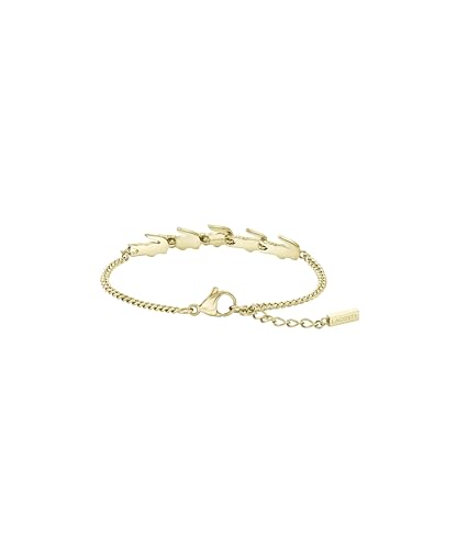 Lacoste Pulsera para Mujer Colección CROCODILE en Oro Amarillo con Charms en Forma de Cocodrilo - 2040510