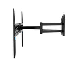 Meliconi Space System DUALMOTION 600 Easy, Soporte de Pared con Doble Brazo y Doble Rotación, Soporte para TV de Pantalla Plana de 40" a 82", Compatible con VESA 300-400-600, Capacidad de 45kg, Negro
