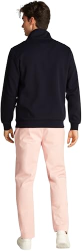 Tommy Hilfiger Sudadera con cremallera Hombre Essential Intechno 1/4 Zip con cuello alto, Azul (Desert Sky), 3XL