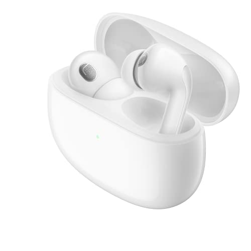 Xiaomi Buds 3T Pro (Gloss White) con cavo USB-C 1m, Connessione Bluetooth 5.2, Canellazione del Ruido Fino a 40dB, Ricarica Wireless, Resistente al Polvere e acqua, Versione Italiana