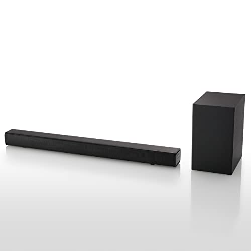 Panasonic SC-HTB150 Barra de Sonido (Inalámbrico y Alámbrico con Subwoofer Inalámbrico, 2.1 Canales, Altavoz Soundbar, 100 W, Bass Reflex, HDMI), Negro