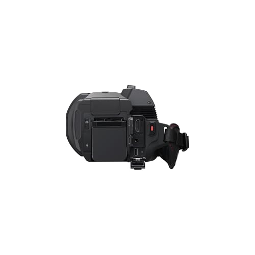 Panasonic HC-X1200E 4K 60p Videocámara Estilo De Mano con Lente Gran Angular de 25 mm, Zoom Óptico de 24x, OIS Híbrido de 5 Ejes, USB PD, Negra