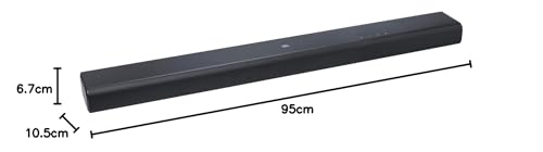 JBL Cinema SB 510 Barra de Sonido de 3.1 canales con subwoofer incorporado para graves profundos y 200 vatios de potente Dolby Audio para una experiencia auditiva de calidad, negro