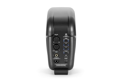 IK Multimedia iLoud Micro Monitor Pro - Par - Monitores de estudio compactos, de 2 vías, biamplificados, altamente portátiles y controlados digitalmente. Incluye micrófono ARC. Color negro.