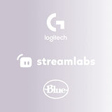 Logitech G Blue Yeti Micrófono USB para Streaming de Gaming, Software Blue VO!CE, PC, Podcast, Estudio, Mic para Ordenador, Temas únicos de Streamlabs, Acabado de Edición Especial - Blanco