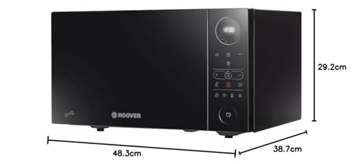 Hoover Chefvolution HMGI25TB - Microondas con grill, 25 litros, 900W - 1000W, Inverter, 32 programas, 6 niveles de potencia, Inicio diferido, Express cooking, Negro