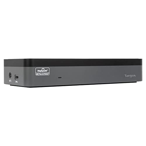 Targus DOCK570EUZ Docking Station USB-C Universal Quad 4K (QV4K) con PD de 100 W Compatible con Thunderbolt 3