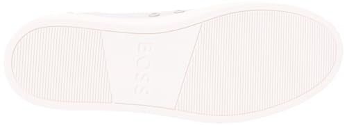 BOSS Rhys_Tenn_FL, Zapatillas Mujer, Light/Pastel Grey, 42 EU