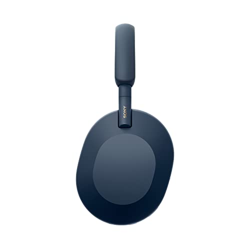 Sony WH-1000XM5 Auriculares de Diadema inalámbricos Premium con Noise Cancelling, Bluetooth, Llamadas, Hi-Res, 30 h de batería, Incluye Estuche rígido, iOS, Android - Azul Medianoche