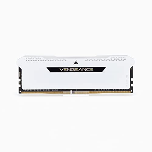CORSAIR Vengeance RGB Pro SL 32GB (2x16GB) DDR4 3200 (PC4-25600) C16 1.35V Módulos de Memoria de Alto Rendimiento - Blanco