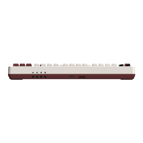 8Bitdo Retro Mechanical Keyboard, Bluetooth/2.4G/USB-C Hot Swappable Gaming Keyboard with 87 Keys, Dual Super Programmable Buttons for Windows and Android - Fami Edition - QWERTY English Keyboard