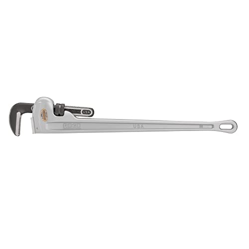 RIDGID 31110 Modelo 836 Llave recta de aluminio para tubo, Llave de fontanería de 36 pulgadas