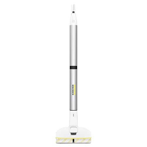 Kärcher Fregona eléctrica EWM 2, fregona sin cable con 2 rodillos giratorios de microfibra, duración de la batería: aprox. 20 min, área de cobertura por carga de batería: aprox. 60 m²